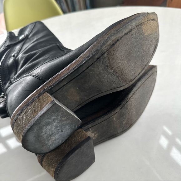 HAIDER ACKERMANN Fall/Winter 2010 Dark Grey Anthracite Leather Boots IT 36.5 - Picture 13 of 16